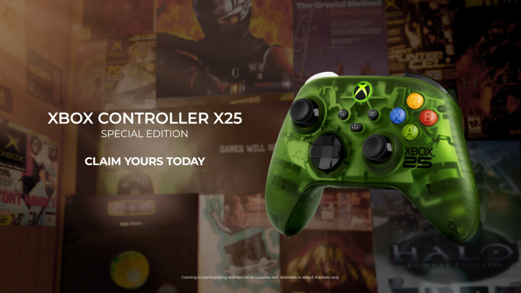 Xbox X25 Special Edition Controller: OG Green Nostalgia, Out Now